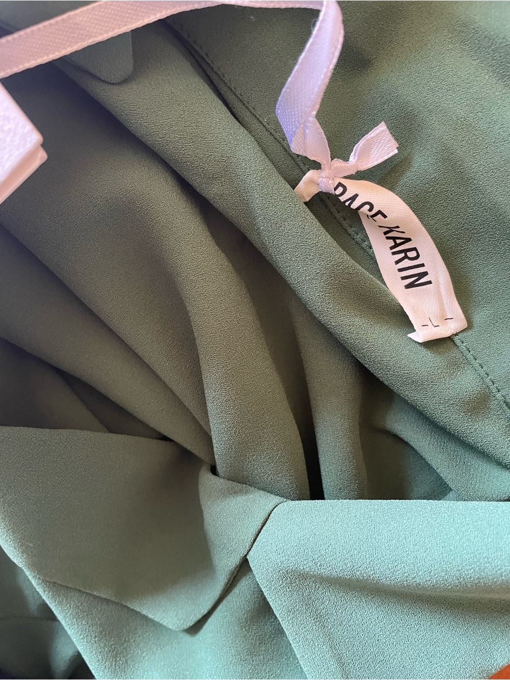 Grace Karin Green Pleated Long-Sleeve Midi Dress Size Large NWT - Picture 4 of 5